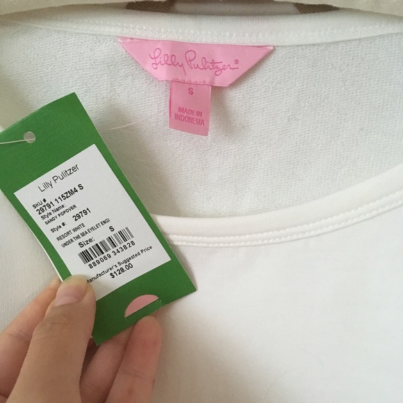white lilly pulitzer top - Picture 2 of 3